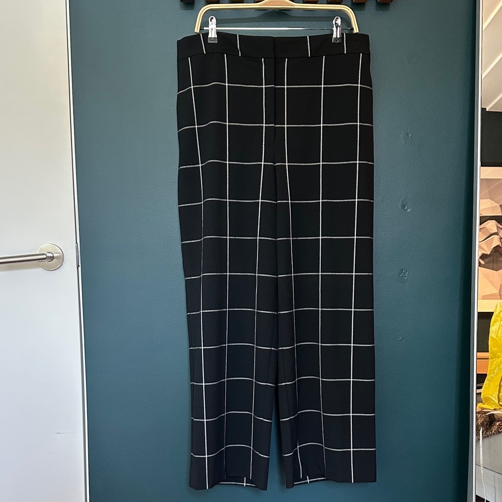 Halogen Black and White Grid Pants